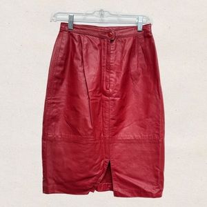 VINTAGE LEATHER SKIRT